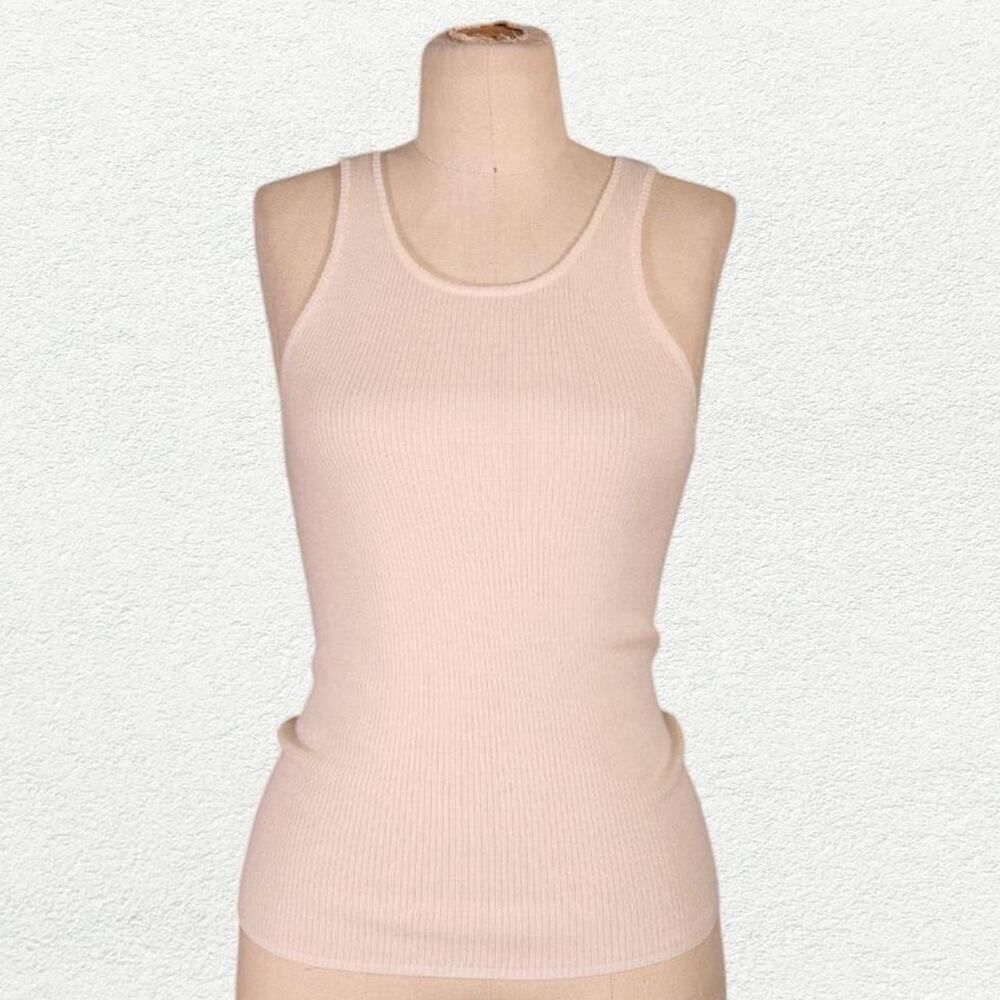 Naked Cashmere Carolina Crewneck Tank in Ecru or Flax - Off White